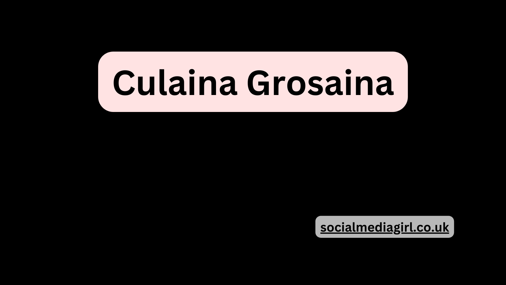 Culaina Grosaina: Unlocking the Potential of a Versatile Ingredient